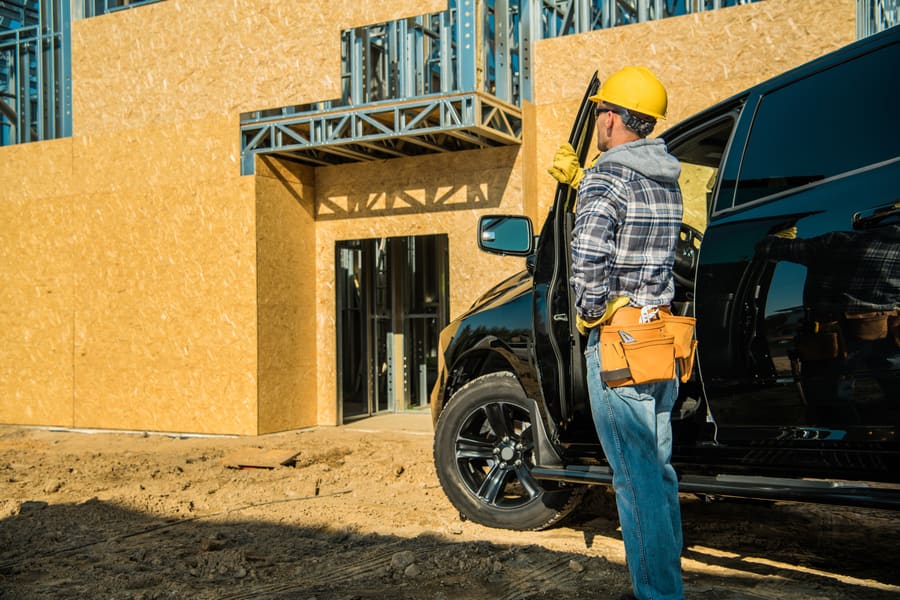 Construction worker reviewing a building project — digital marketing helps Cleveland contractors get found online