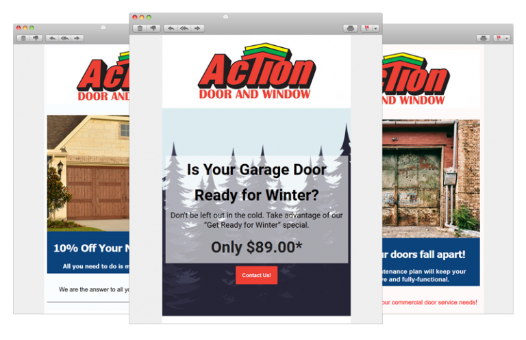 Action Door and Window: Email Campaigns