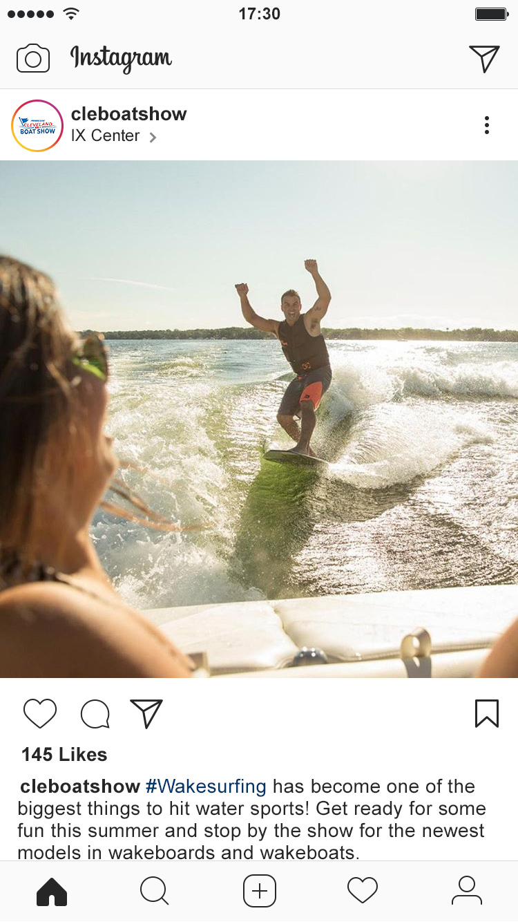 Cleveland Boat Show Instagram Feed