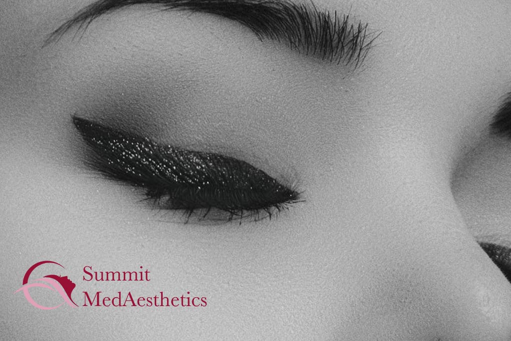 Female face with makeup